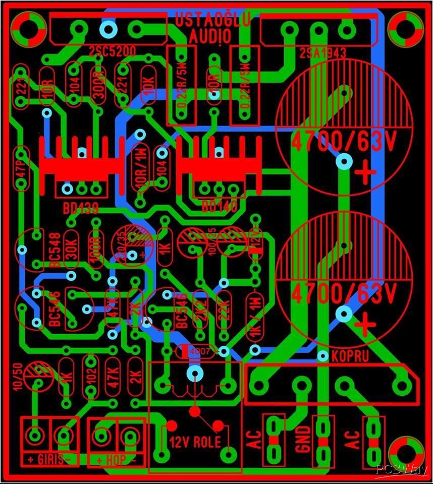 Pcb Layout 2sc5200 2sa1943 Amplifier Circuit Diagram Pdf