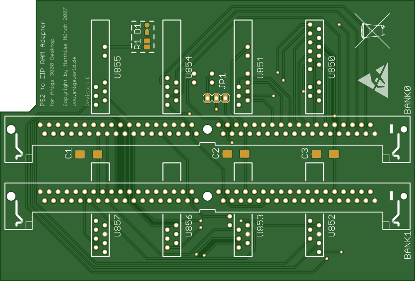 Amiga 3000 Desktop SIMM ZIP Ram Adapter Share Project PCBWay