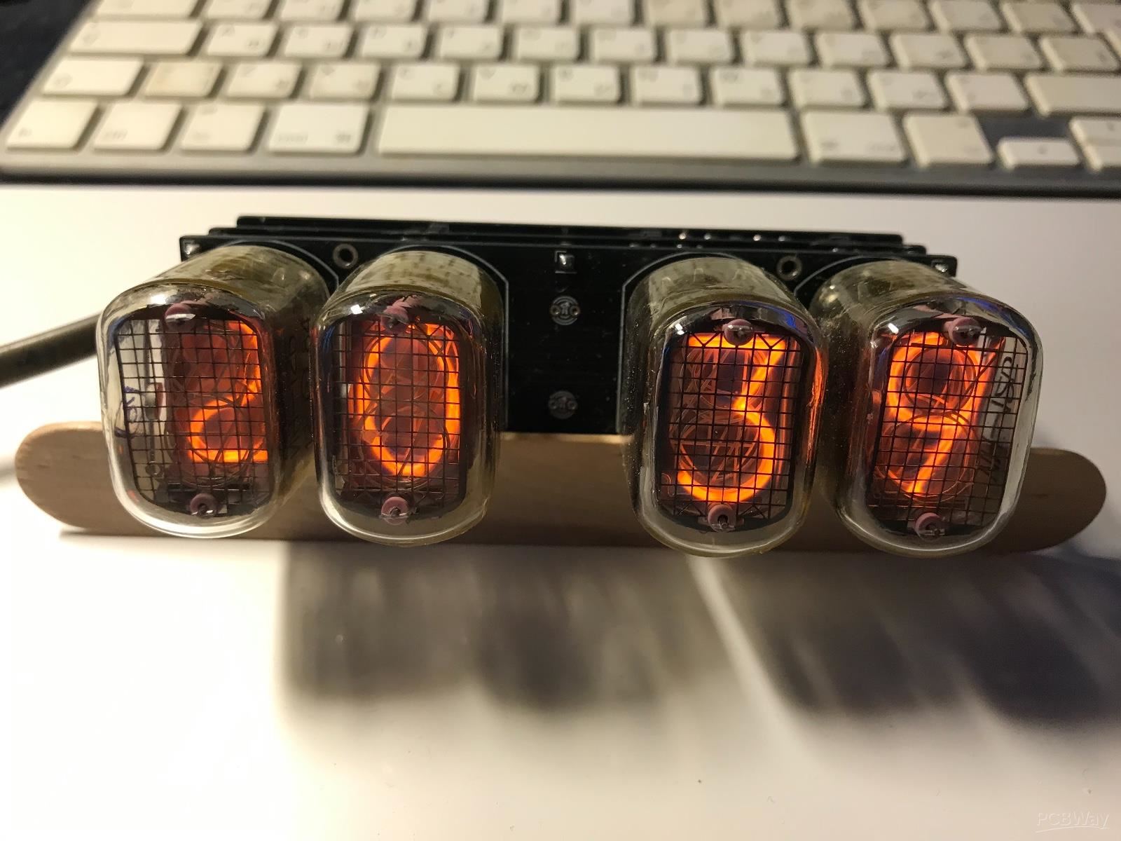Nixie Clock IN12 & ESP12(ESP8266) WiFi v2 Share Project PCBWay
