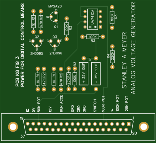 Stanley A Meyer Analog voltage card  db 37 updated gerb and bom March 15 2021