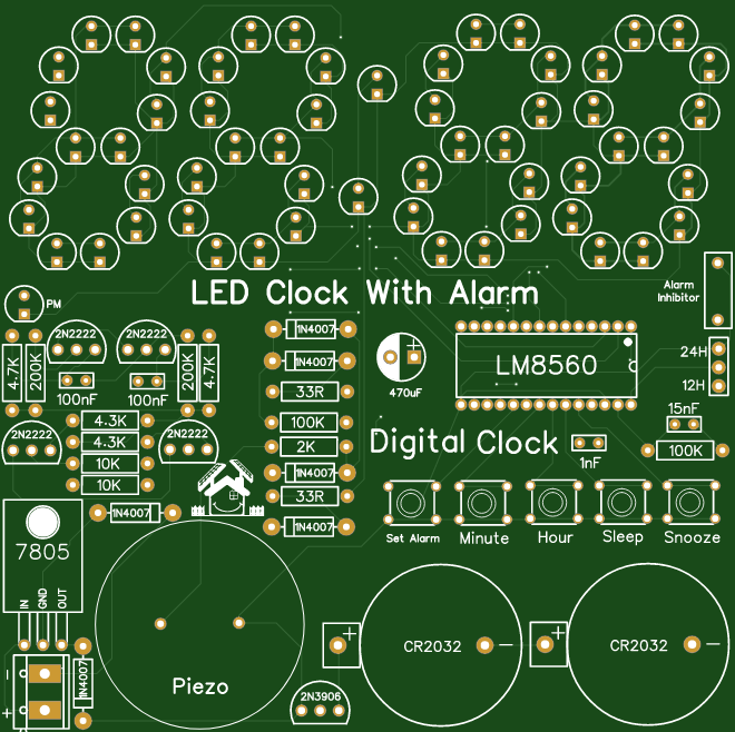 Digital LED Clock Without Microcontroller Share Project PCBWay