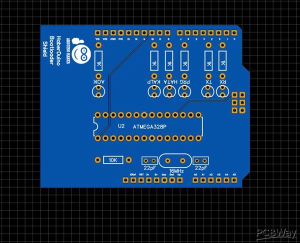 Atmega328 Bootloader Shield Arduino Haber Share Project Pcbway