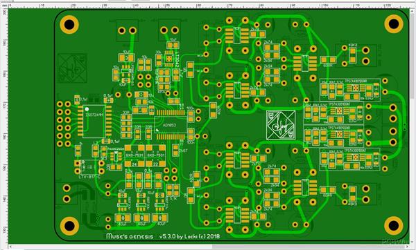 Digital-to-analog Converter made on one of the most popular ad1853 ...
