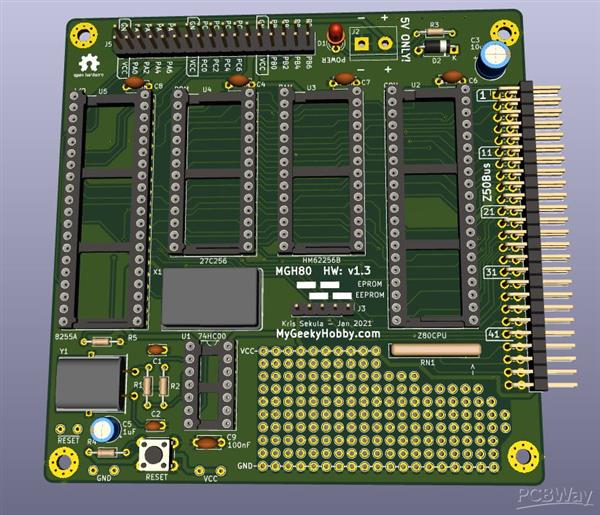 mgh80 the Arduino of the 80s (simple z80 based "microcontroller