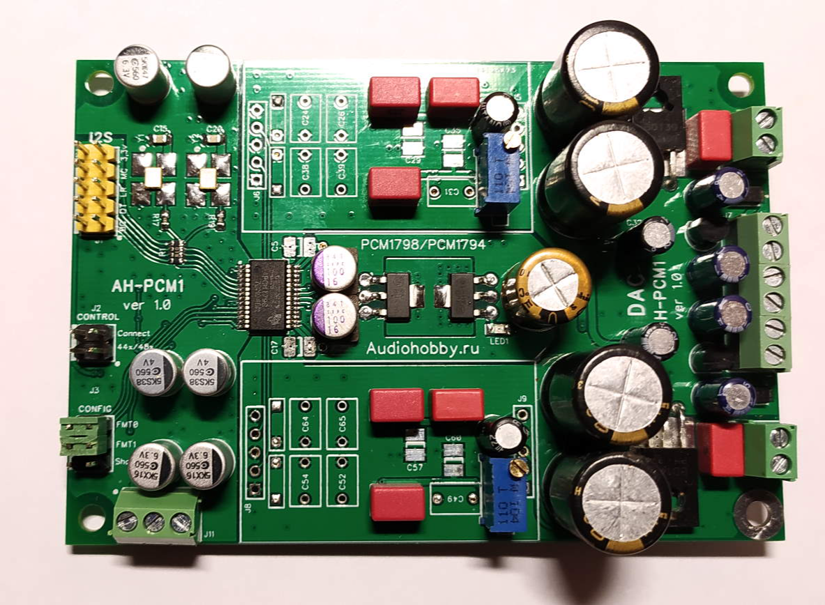 Simple DAC AHPCM1 on PCM1794 / PCM1798 Share Project PCBWay