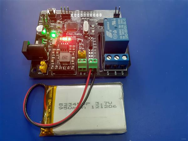 Can Relay Module running on battery power